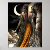 FD2 Enchanted Crescent Moon Goddess 20 Poster (Voorkant)