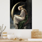 FD2 Enchanted Crescent Moon Goddess  21  Poster (Keuken)