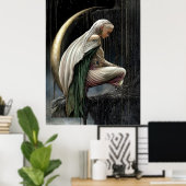 FD2 Enchanted Crescent Moon Goddess 22 Poster (Thuiskantoor)