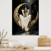 FD2 Enchanted Crescent Moon Goddess 25 Poster (Keuken)