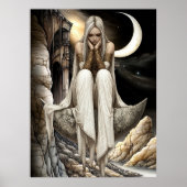 FD2 Enchanted Crescent Moon Goddess 32 Poster (Voorkant)