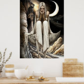 FD2 Enchanted Crescent Moon Goddess 32 Poster (Keuken)