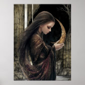 FD2 Enchanted Crescent Moon Goddess 3 Poster (Voorkant)