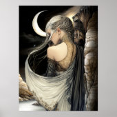 FD2 Enchanted Crescent Moon Goddess 5 Poster (Voorkant)