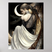 FD2 Enchanted Crescent Moon Goddess 8 Poster (Voorkant)