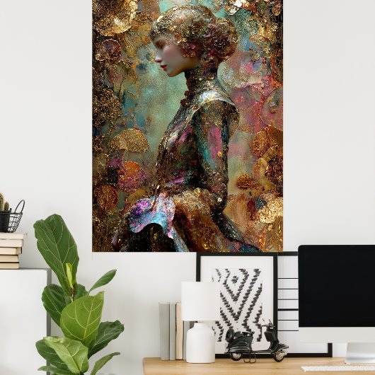 - FD2 Enchanting Fantasy Dreamy Muse Iridescent 1 Poster (Thuiskantoor)