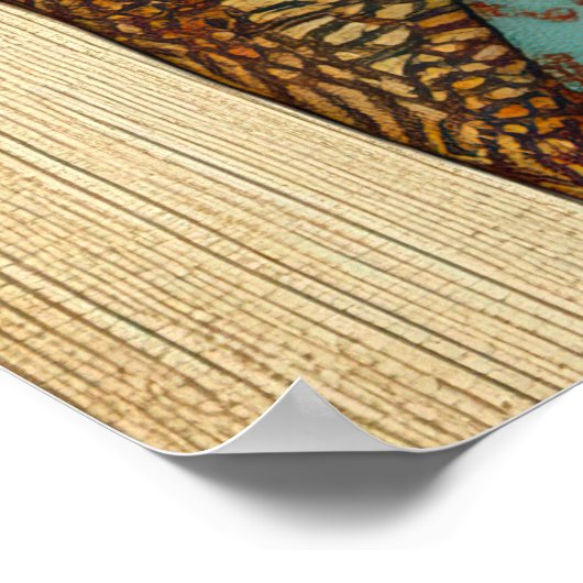 *~* FD2 Fall Leaves Girl Herfst Retro 7 Poster (Hoek)