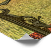 *~* FD2 Herfst grillige Herfst Retro Vlinder 13 Poster (Hoek)