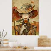 *~* FD2 Herfstmeisjes Fall Retro 19 Poster (Keuken)
