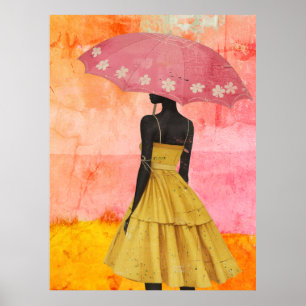 *~* FD2 Levendige Tropische Zwarte Godinnen 7 Pet Poster