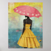 *~* FD2 Levendige Tropische Zwarte Godinnen Pet 7 Poster (Voorkant)