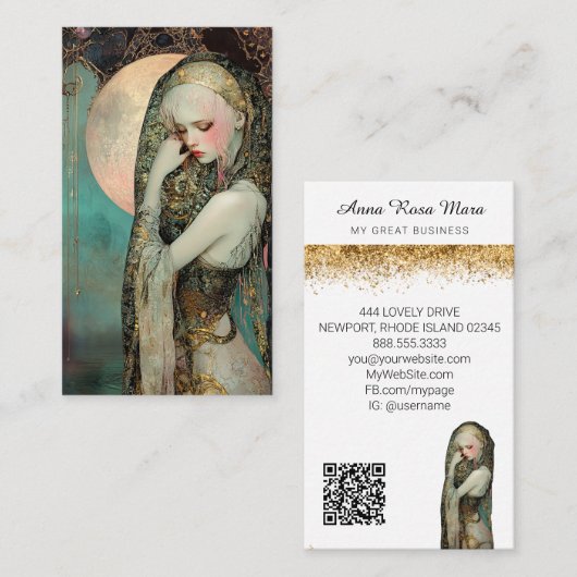 *~* *~* FD2 Nouveau Fantasy Ethereal Dreamlike 12 Visitekaartje (Voorkant / Achterkant)