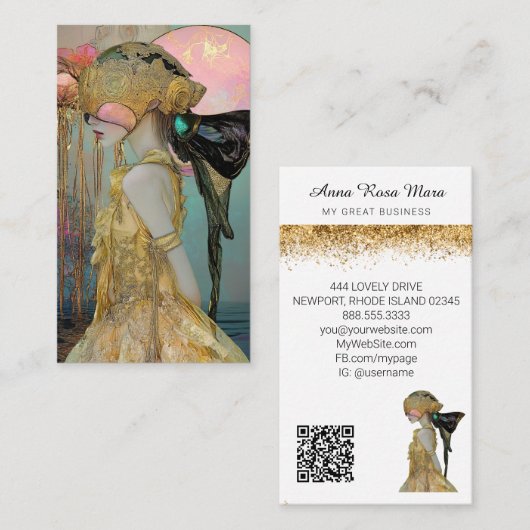 *~* *~* FD2 Nouveau Fantasy Ethereal Dreamlike 13  Visitekaartje (Voorkant / Achterkant)