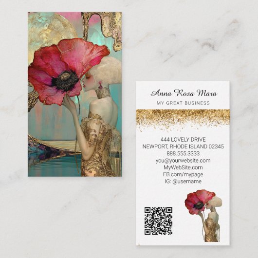 *~* *~* FD2 Nouveau Fantasy Ethereal Dreamlike 18 Visitekaartje (Voorkant / Achterkant)