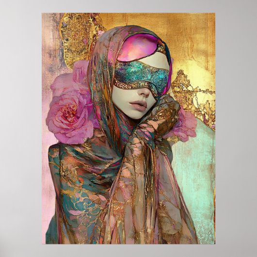 *~* FD2 Ornate Nouveau Fantasy Ethereal Woman  11 Poster (Voorkant)