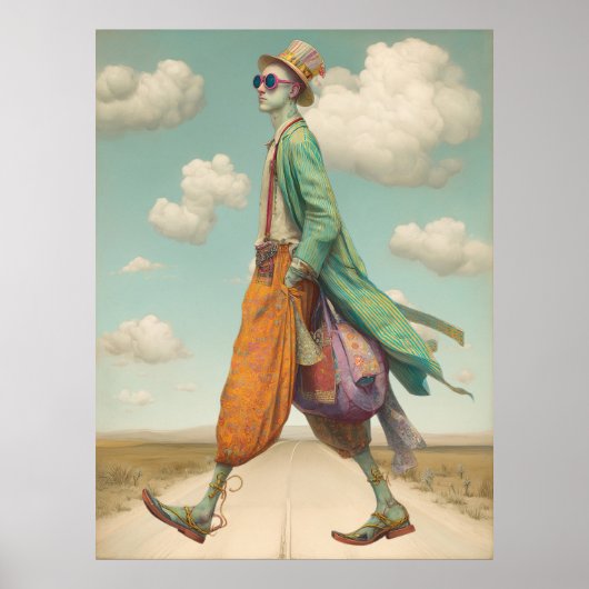 *~* FD2 Stijlvolle Young Boho MAN Cocktail 17 Poster (Voorkant)