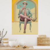 *~* FD2 Stijlvolle Young Boho MAN Cocktail 27 Poster (Keuken)