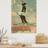 *~* FD2 Tropische GODIN Zwarte Vrouw vet 11 Poster (Keuken)