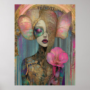 *~* FD2 Weelderige Art Nouveau Fantasie Ethereale Poster