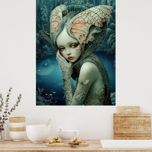 *~* FD3 12 Enchanting Forest Nymph Fantasy  Poster (Keuken)