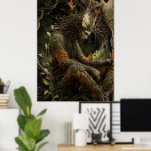 *~* FD3 23  Celestial Earth Guardian Mystical Poster (Thuiskantoor)