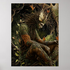 *~* FD3 23  Celestial Earth Guardian Mystical Poster