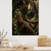 *~* FD3 23  Celestial Earth Guardian Mystical Poster (Keuken)