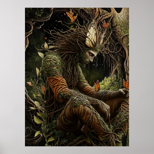 *~* FD3 23  Hemelse Aardbewaker Mystiek Poster (Voorkant)