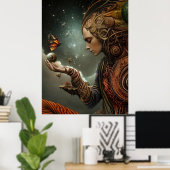 *~* FD3 26 Visionair MAN Earth Keeper Butterfly Poster (Thuiskantoor)