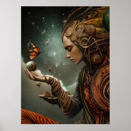 *~* FD3 26 Visionair MAN Earth Keeper Butterfly Poster