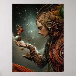 *~* FD3 26 Visionair MAN Earth Keeper Butterfly Poster