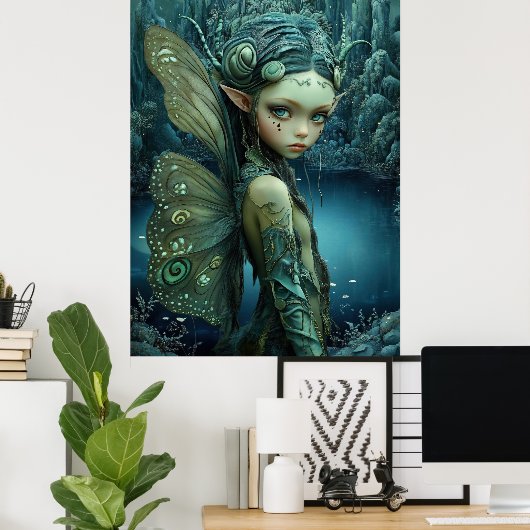 *~* FD3 27 Enchanting Forest Nymph Fantasy Poster (Thuiskantoor)