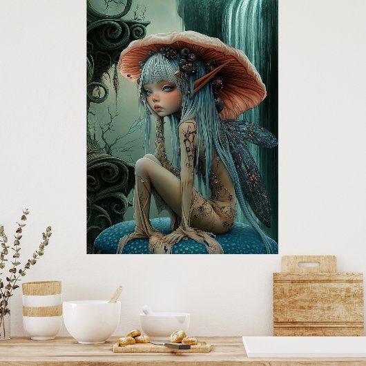 *~* FD3 30 Enchanting Forest Nymph Fantasy Poster (Keuken)