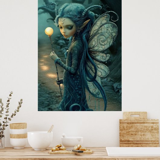 *~* FD3 37 Enchanting Forest Nymph Fantasy Poster (Keuken)