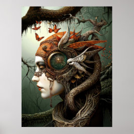 * FD3 Earth Keeper NATUUR VROUW Guardian 7 Poster