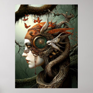 * FD3 Earth Keeper NATUUR VROUW Guardian 7 Poster