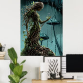 * FD3 Earth Keeper Spirituele Natuur Guardian 40 Poster (Thuiskantoor)