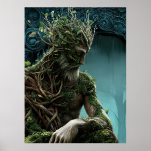* FD3 Earth Keeper Visionary Spirit Fantasy 13 Poster