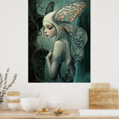 ** FD3 Enchanting Nymph Spirit Fantasy 15 Poster (Keuken)