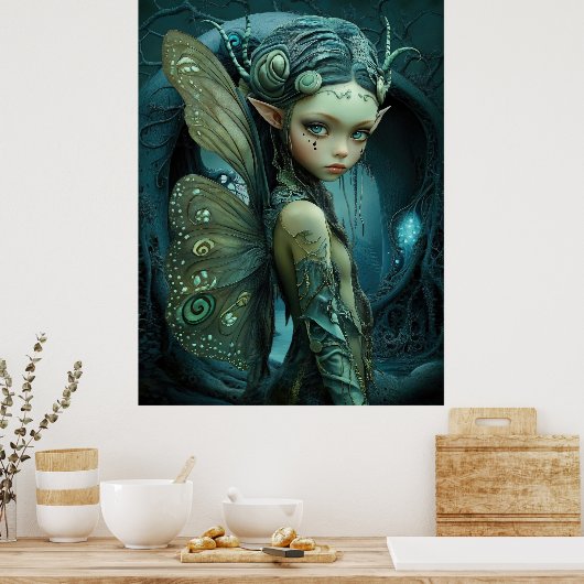** FD3 Enchanting Nymph Spirit Fantasy 27 Poster (Keuken)