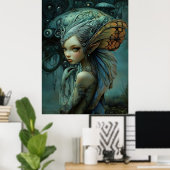 * FD3 Forest Nymph Fantasy Art 17 Poster (Thuiskantoor)