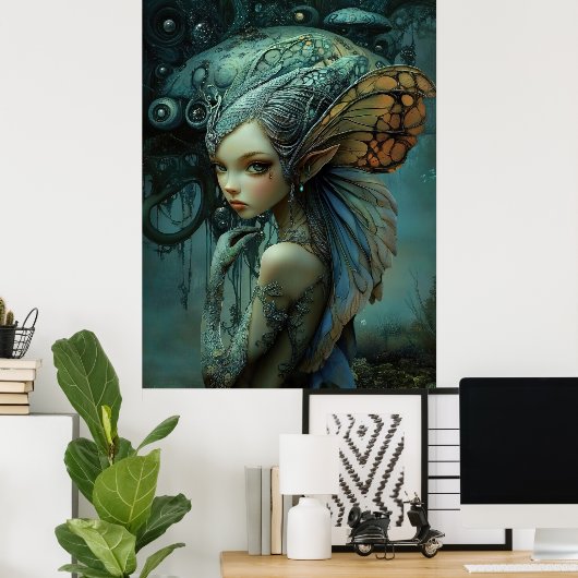 * FD3 Forest Nymph Fantasy Art 17 Poster (Thuiskantoor)