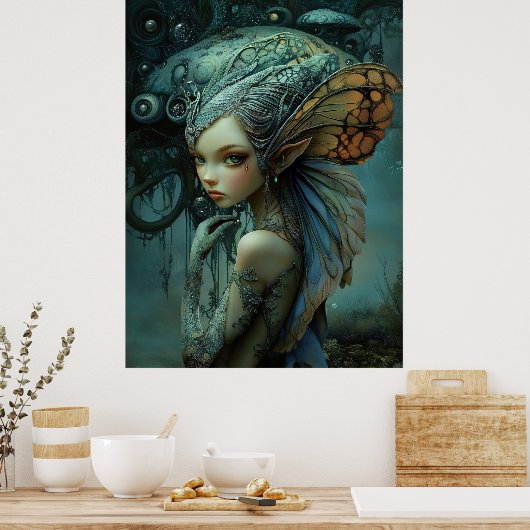 * FD3 Forest Nymph Fantasy Art 17 Poster (Keuken)