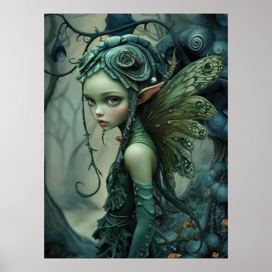 * FD3 Forest Nymph Fantasy Art 24 Poster (Voorkant)