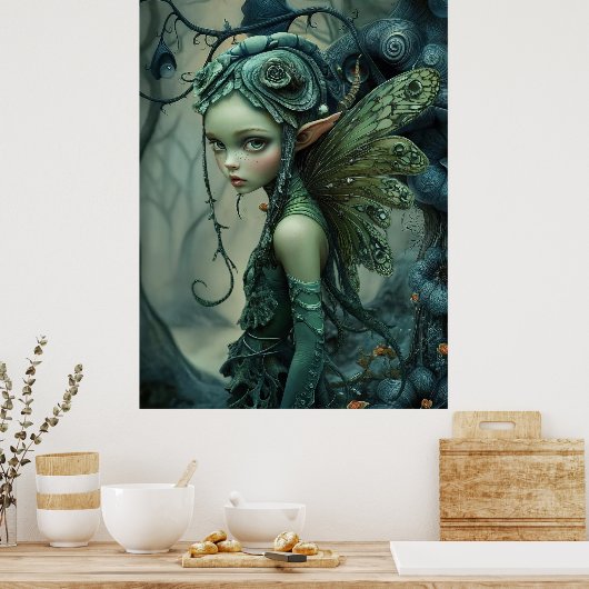 * FD3 Forest Nymph Fantasy Art 24 Poster (Keuken)