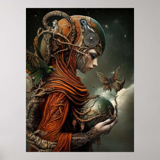 *~* FD3 KOSMISCHE BEWAARDER Aardbewaker Bescherme Poster (Voorkant)