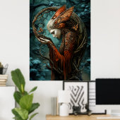 *~* FD3 NATUURVROUW Bewaker Aardbewaarder 6 Poster (Thuiskantoor)