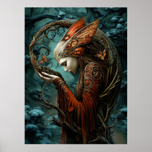 *~* FD3 NATUURVROUW Bewaker Aardbewaarder 6 Poster