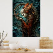 *~* FD3 NATUURVROUW Bewaker Aardbewaarder 6 Poster (Keuken)