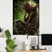 *~* FD3 Spiritueel Bos VROUW Earth Keeper 35 Poster (Thuiskantoor)